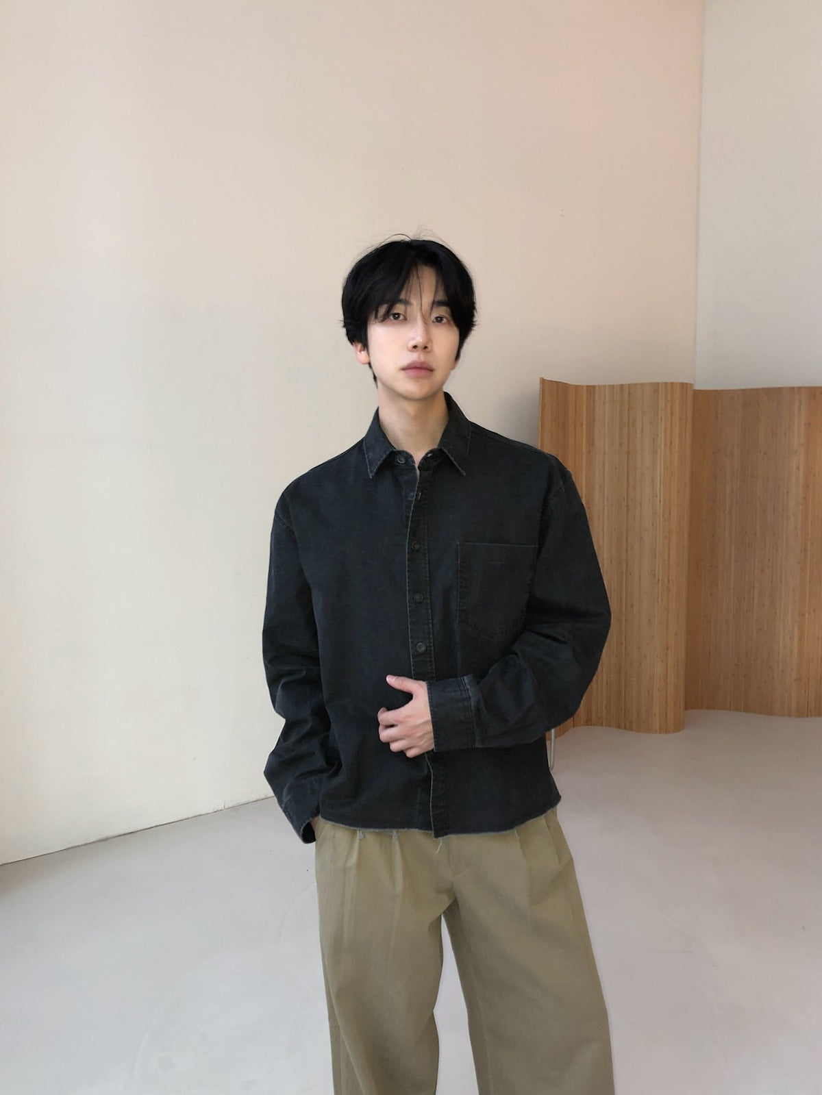 MAGNOLIA Capital Shirt(BLACK, KHAKI) 商品画像7/15