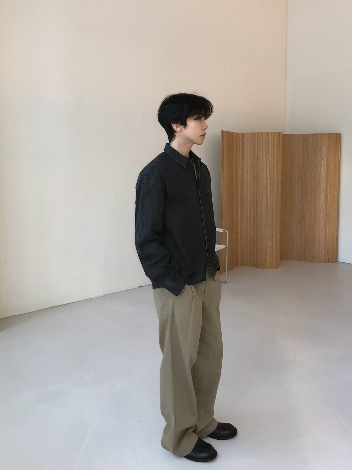 MAGNOLIA Capital Shirt(BLACK, KHAKI) 商品画像8/15