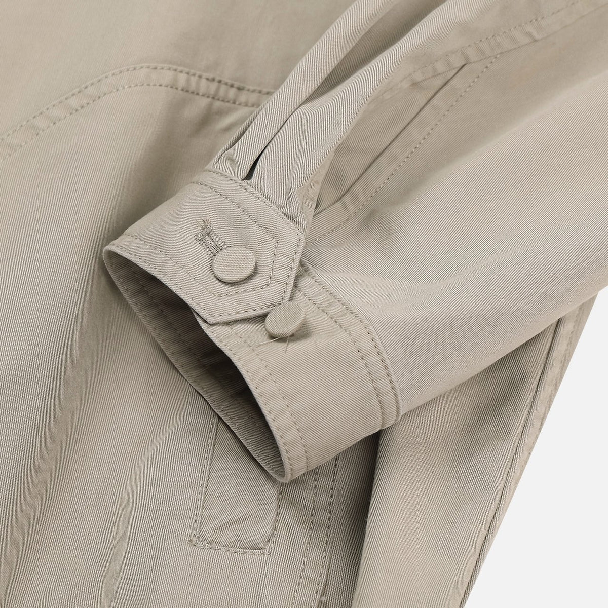 MAGNOLIA Cation Bio Cotton Blouson(KHAKI BEIGE,BLACK) 商品画像6/12