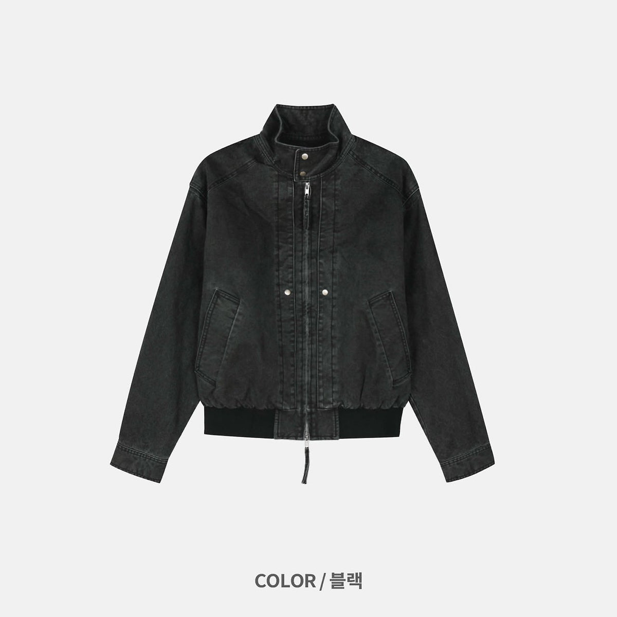 MAGNOLIA Cation High-Neck Jacket(BEIGE,BLACK) 商品画像3/12
