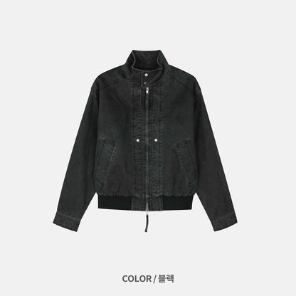 MAGNOLIA Cation High-Neck Jacket(BEIGE,BLACK) 商品画像3/12