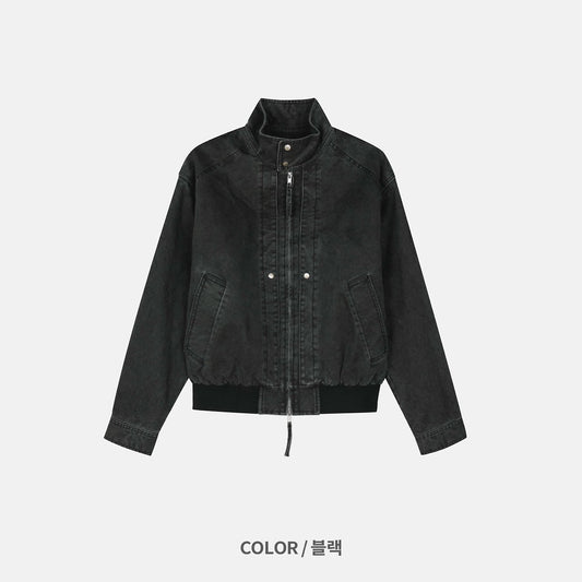 MAGNOLIA Cation High-Neck Jacket(BEIGE,BLACK) 商品画像3/12
