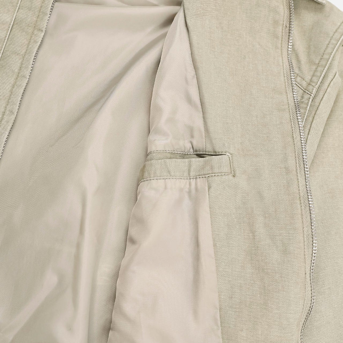 MAGNOLIA Cation High-Neck Jacket(BEIGE,BLACK) 商品画像9/12