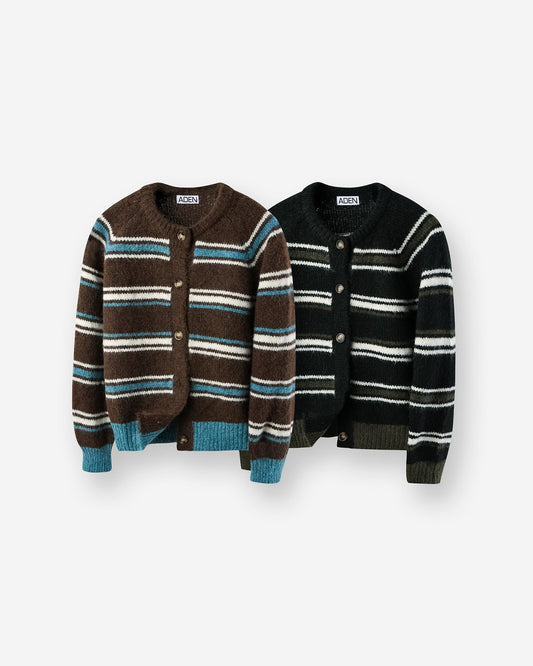 MAGNOLIA Celeste Cropped Wool Cardigan(BROWN,BLACK) 商品画像1/6