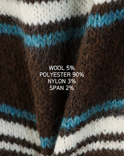 MAGNOLIA Celeste Cropped Wool Cardigan(BROWN,BLACK) 商品画像5/6