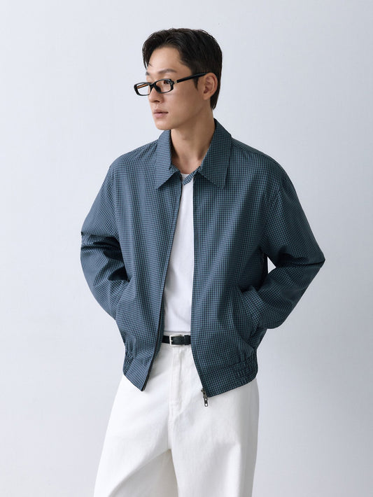MAGNOLIA Check Zip Blouson(RED,BLUE) 商品画像1/15