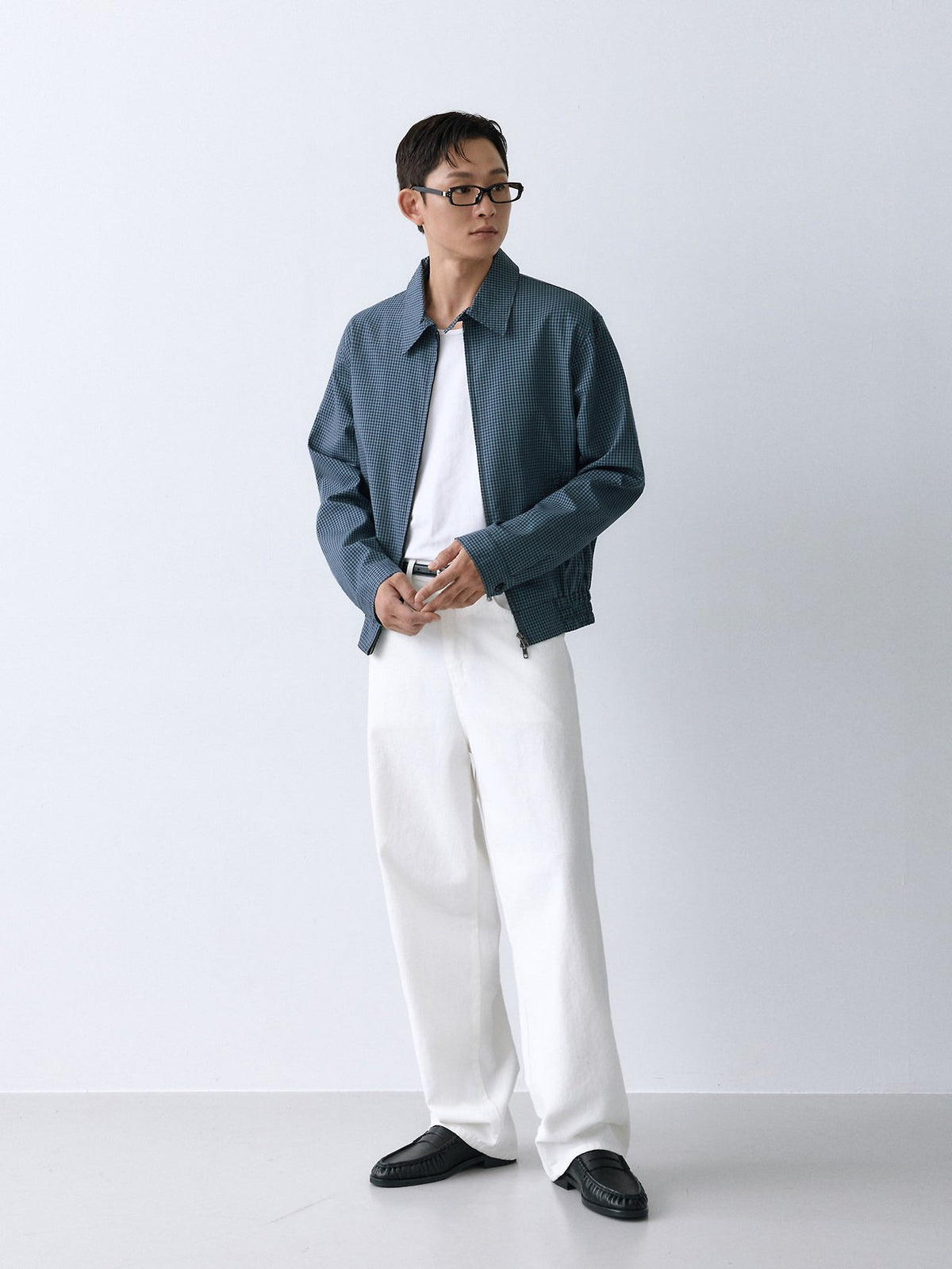MAGNOLIA Check Zip Blouson(RED,BLUE) 商品画像3/15