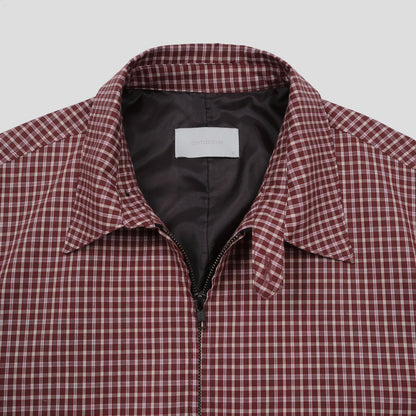 MAGNOLIA Check Zip Blouson(RED,BLUE) 商品画像14/15