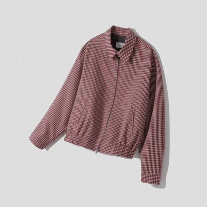 MAGNOLIA Check Zip Blouson(RED,BLUE) 商品画像15/15