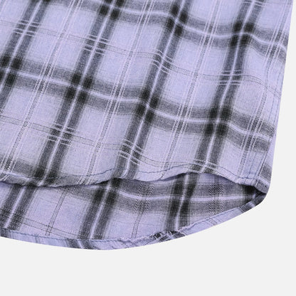 MAGNOLIA Chill Guy Check Shirt(YELLOW, PURPLE) 商品画像4/12