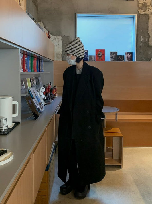 MAGNOLIA Classic Double Wool Coat(BROWN,BLACK) 商品画像4/11