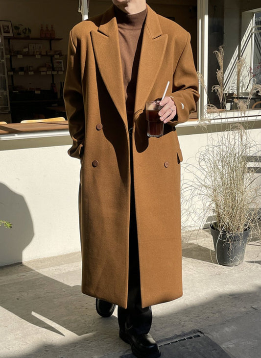 MAGNOLIA Classic Double Wool Coat(BROWN,BLACK) 商品画像5/11