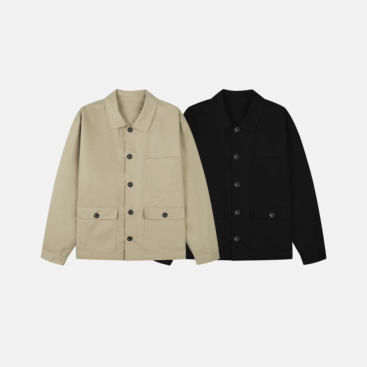 MAGNOLIA CN20 Half Cotton Jacket(BEIGE,BLACK) 商品画像1/11