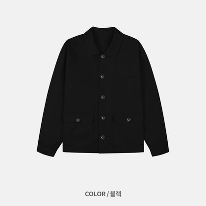 MAGNOLIA CN20 Half Cotton Jacket(BEIGE,BLACK) 商品画像3/11