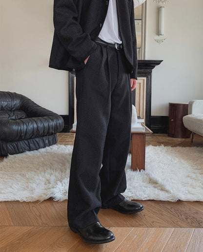 MAGNOLIA Coco Tweed Slacks ブラック 韓国メンズファッション 10