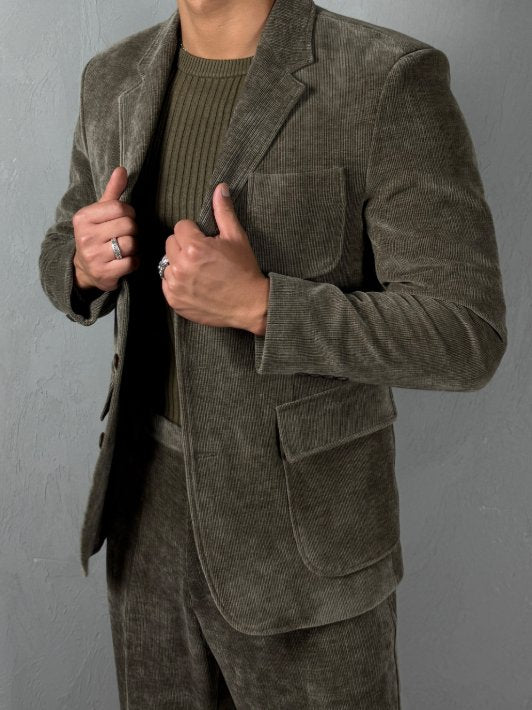 MAGNOLIA Corduroy Blazer Setup(BROWN,NAVY,BLACK) 商品画像19/24