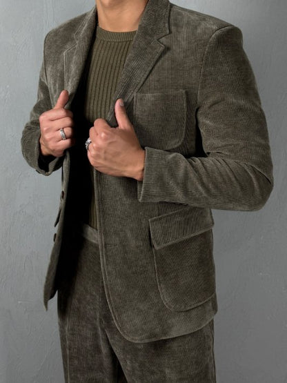 MAGNOLIA Corduroy Blazer Setup(BROWN,NAVY,BLACK) 商品画像19/24