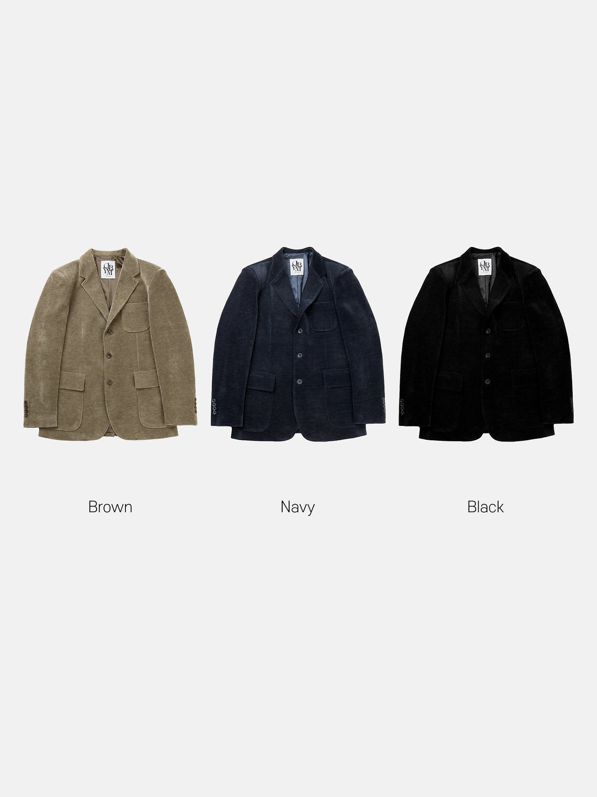 MAGNOLIA Corduroy Blazer Setup(BROWN,NAVY,BLACK) 商品画像24/24
