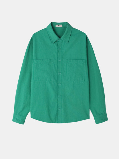 MAGNOLIA Cotton Pocket Overshirt(WHITE,YELLOW,RED,GREEN) 商品画像13/22
