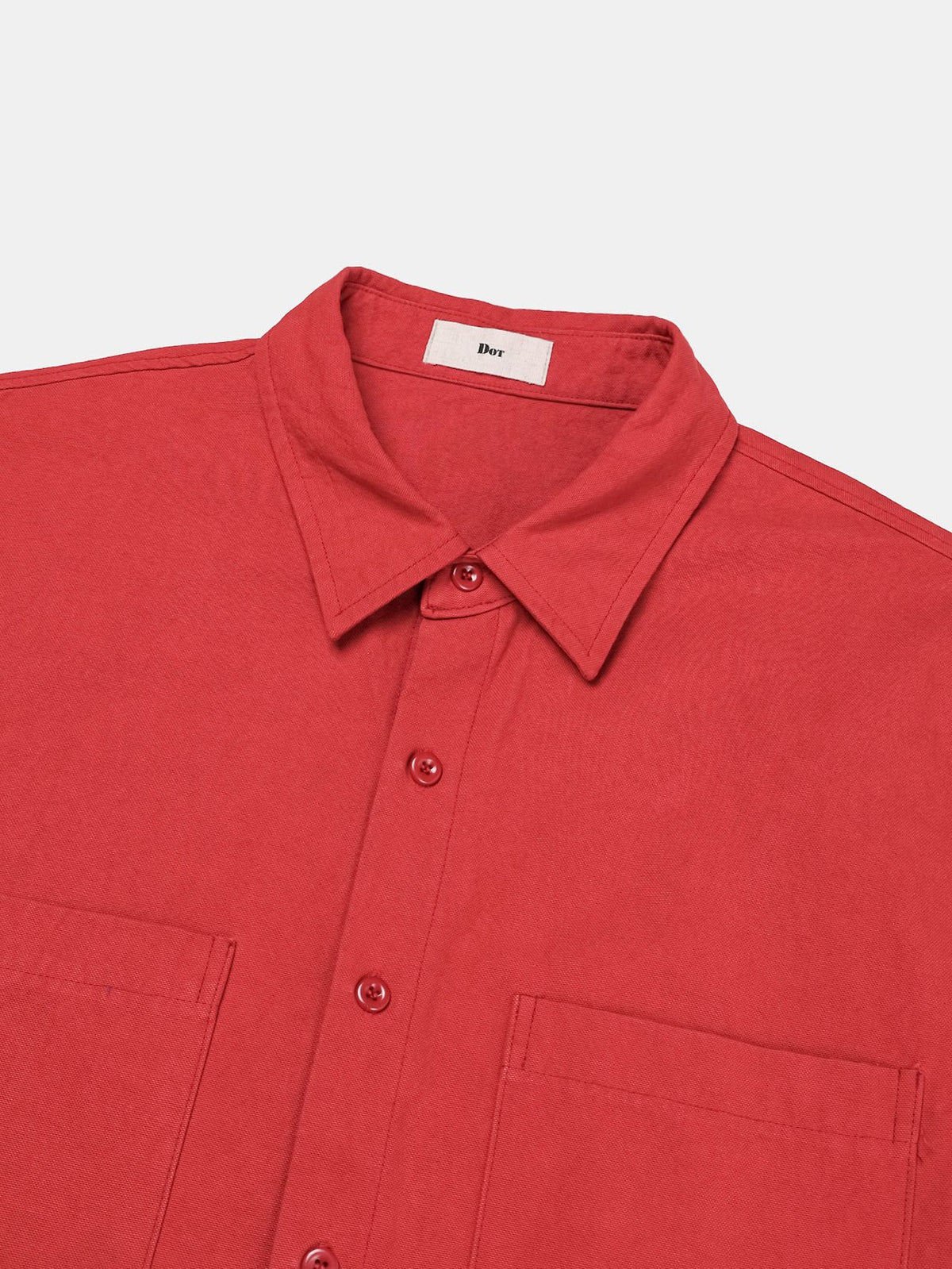 MAGNOLIA Cotton Pocket Overshirt(WHITE,YELLOW,RED,GREEN) 商品画像16/22