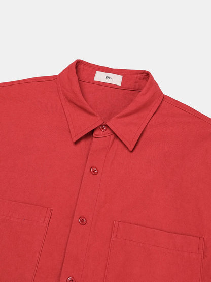 MAGNOLIA Cotton Pocket Overshirt(WHITE,YELLOW,RED,GREEN) 商品画像16/22