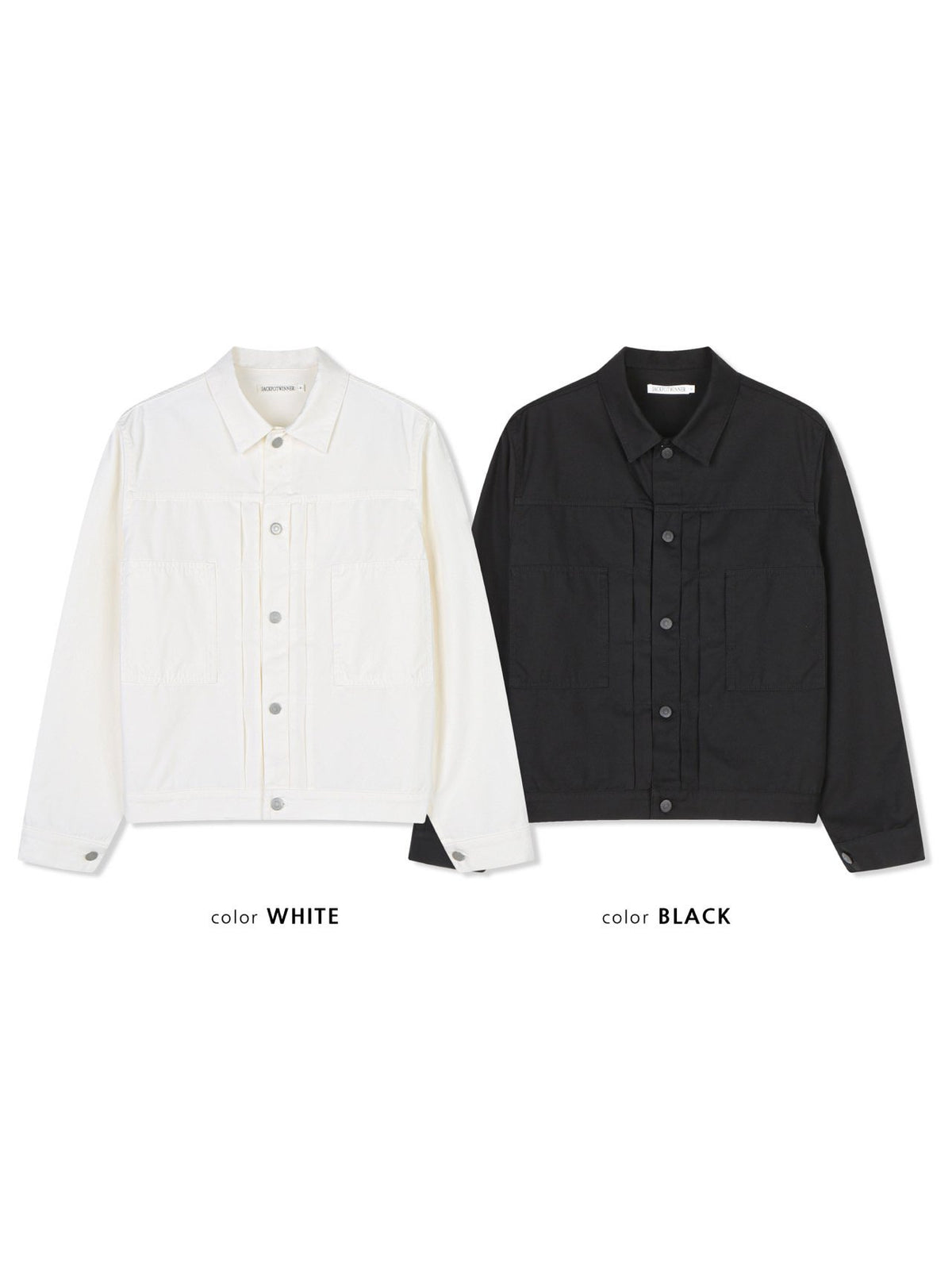 MAGNOLIA Cotton Trucker Jacket(WHITE, BLACK) 商品画像11/15
