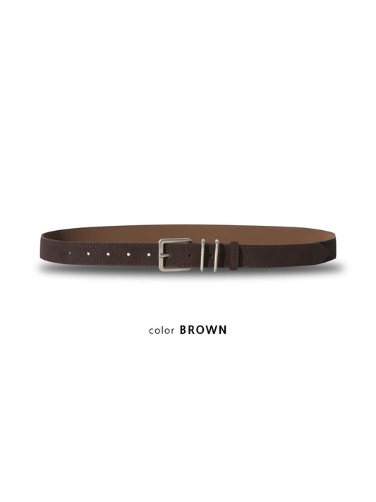 MAGNOLIA Coupe Leather Belt(BLACK,BROWN,BEIGE) 商品画像2/7