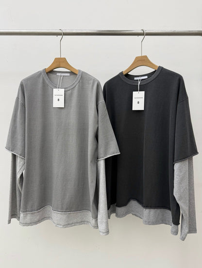 MAGNOLIA Coven Pigment Layered Tee(GRAY,CHARCOAL) 商品画像1/12