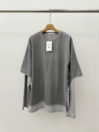 MAGNOLIA Coven Pigment Layered Tee(GRAY,CHARCOAL) 商品画像2/12