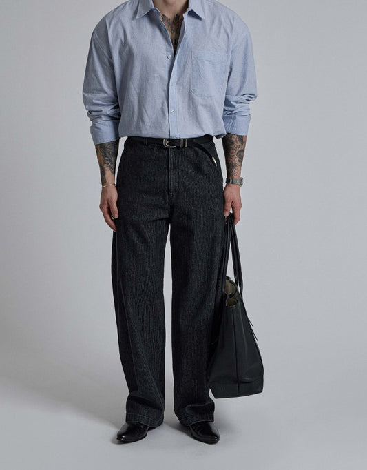 MAGNOLIA Crack Pigment Shirt(GRAY,SORA,BROWN,KHAKI,CHARCOAL) 商品画像2/31