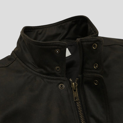MAGNOLIA Crack Texture Harrington Jacket(KHAKI BROWN) 商品画像7/15