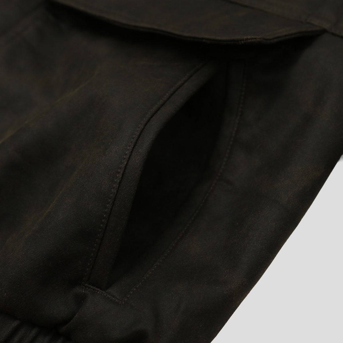 MAGNOLIA Crack Texture Harrington Jacket(KHAKI BROWN) 商品画像9/15