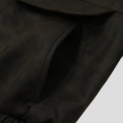 MAGNOLIA Crack Texture Harrington Jacket(KHAKI BROWN) 商品画像9/15