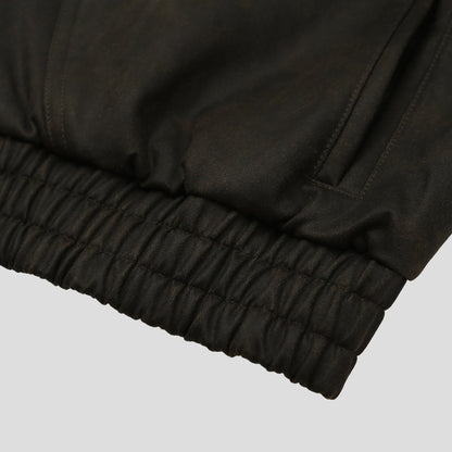 MAGNOLIA Crack Texture Harrington Jacket(KHAKI BROWN) 商品画像10/15