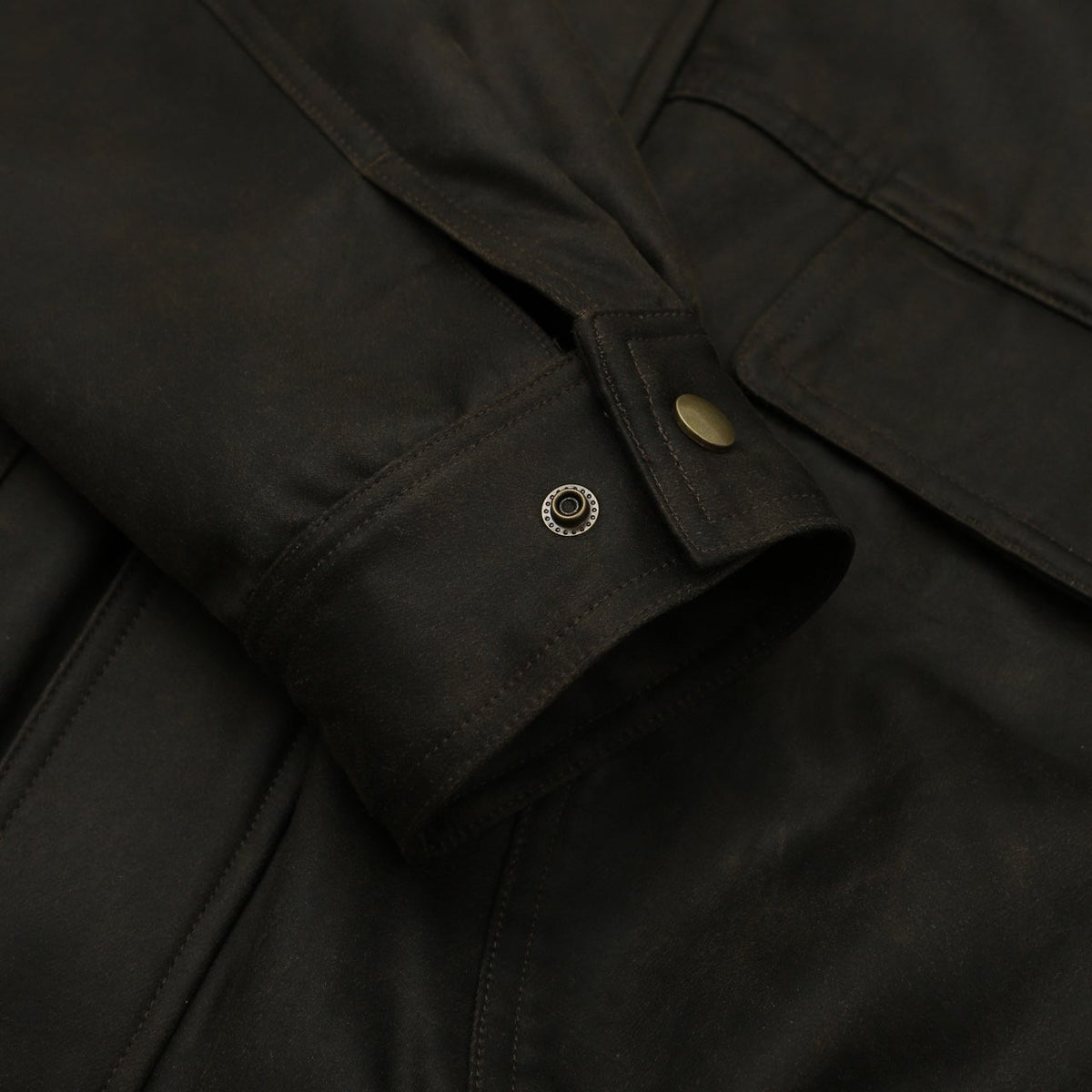 MAGNOLIA Crack Texture Harrington Jacket(KHAKI BROWN) 商品画像11/15