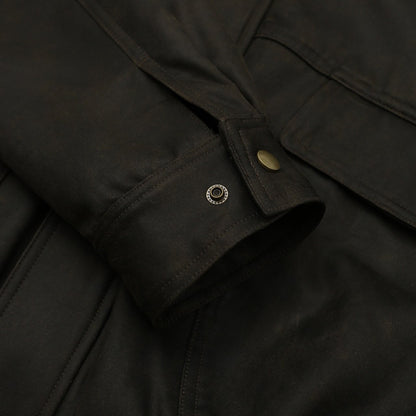 MAGNOLIA Crack Texture Harrington Jacket(KHAKI BROWN) 商品画像11/15
