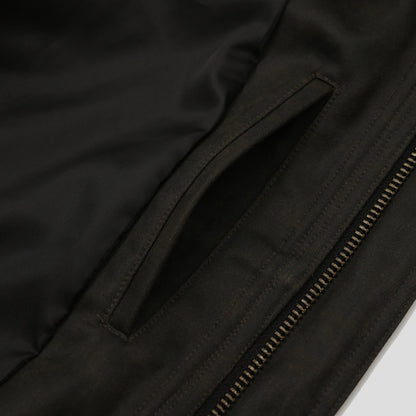 MAGNOLIA Crack Texture Harrington Jacket(KHAKI BROWN) 商品画像14/15