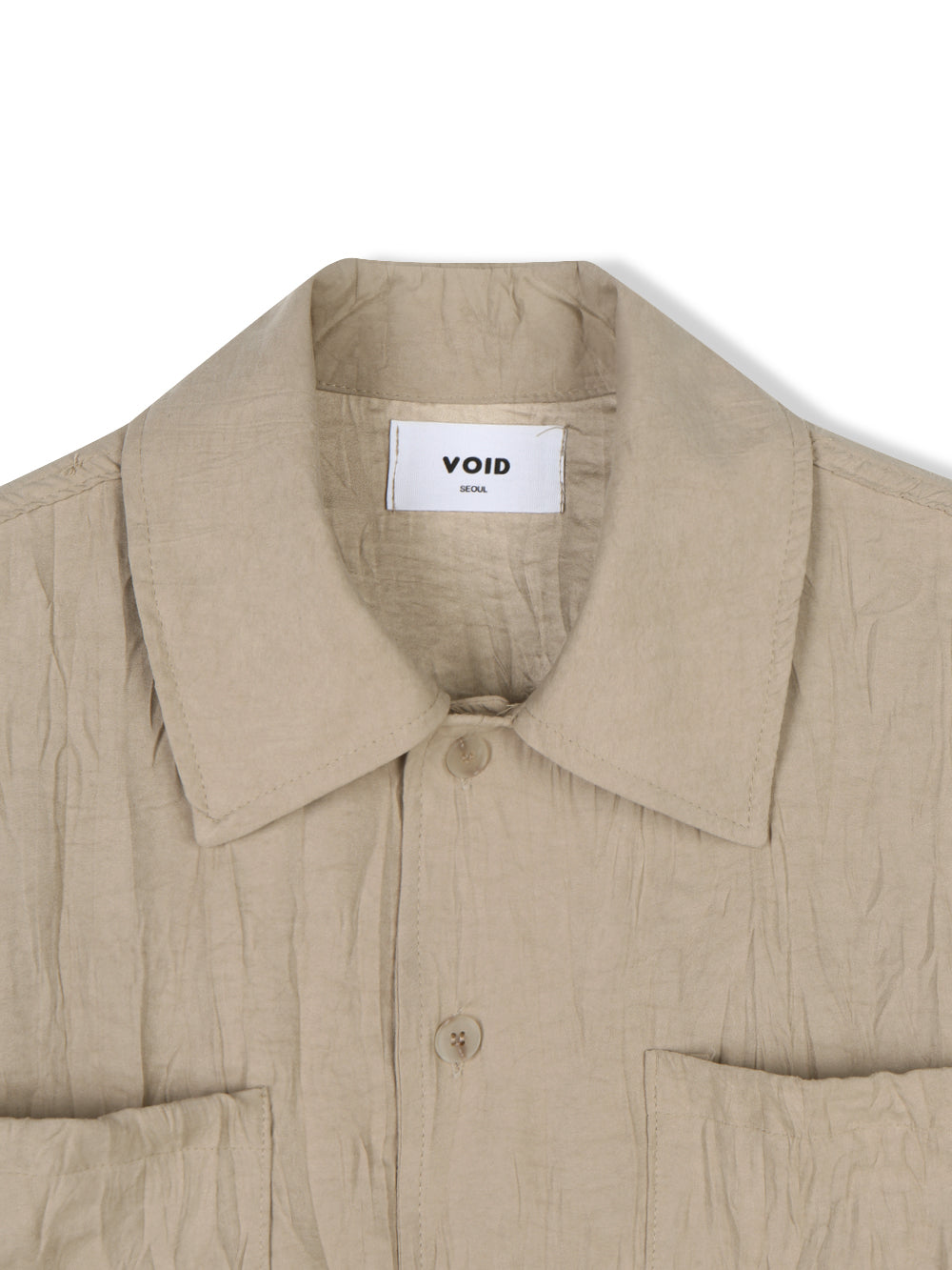 MAGNOLIA Crinkle Textured Shirt Jacket(IVORY,BEIGE,NAVY,BLACK) 商品画像7/11