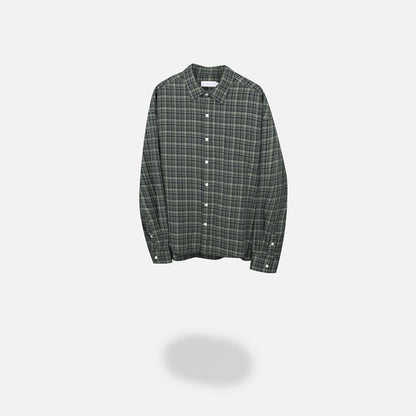 MAGNOLIA Cropped Check Shirt(NAVY, KHAKI) 商品画像1/12