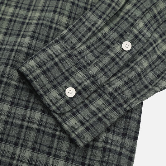 MAGNOLIA Cropped Check Shirt(NAVY, KHAKI) 商品画像5/12