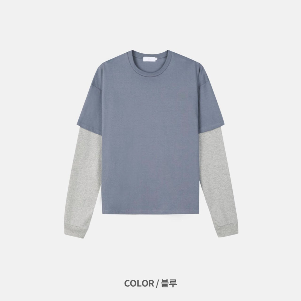 MAGNOLIA Cropped Layered T-Shirt(CREAM,PURPLE,NAVY,BLUE) 商品画像26/28