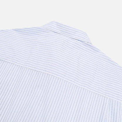 MAGNOLIA Cropped Stripe Shirt(BLUE STRIPE) 商品画像3/12