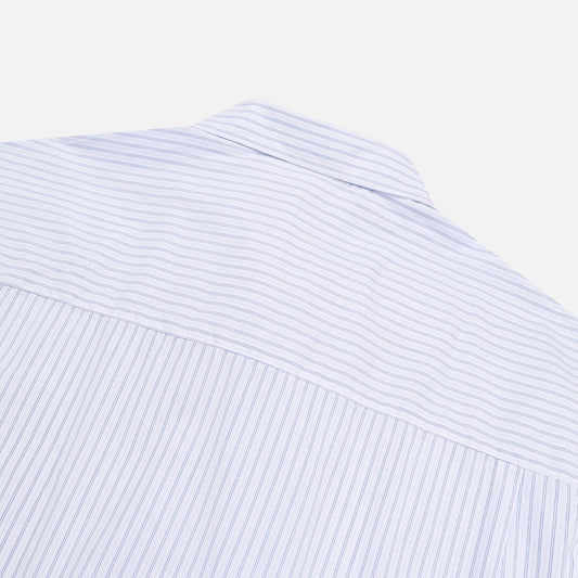 MAGNOLIA Cropped Stripe Shirt(BLUE STRIPE) 商品画像3/12