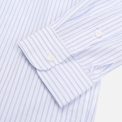 MAGNOLIA Cropped Stripe Shirt(BLUE STRIPE) 商品画像5/12