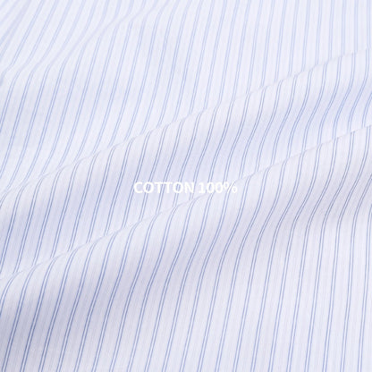 MAGNOLIA Cropped Stripe Shirt(BLUE STRIPE) 商品画像7/12