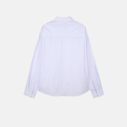 MAGNOLIA Cropped Stripe Shirt(BLUE STRIPE) 商品画像11/12