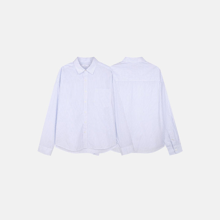 Cropped Stripe Shirt
