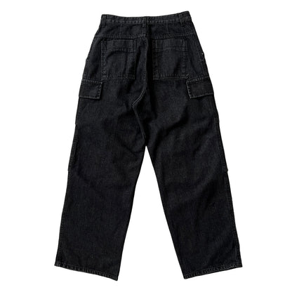 MAGNOLIA Curved Black Cargo Denim Pants(BLACK) 商品画像7/7