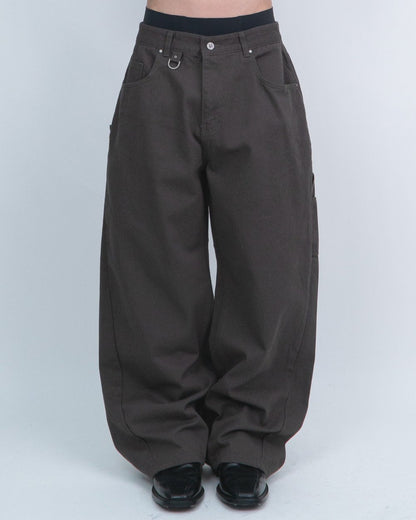 MAGNOLIA D-Ring Curved Balloon Fatigue Pants(GRAY,BEIGE,CAMEL,BROWN) 商品画像1/18