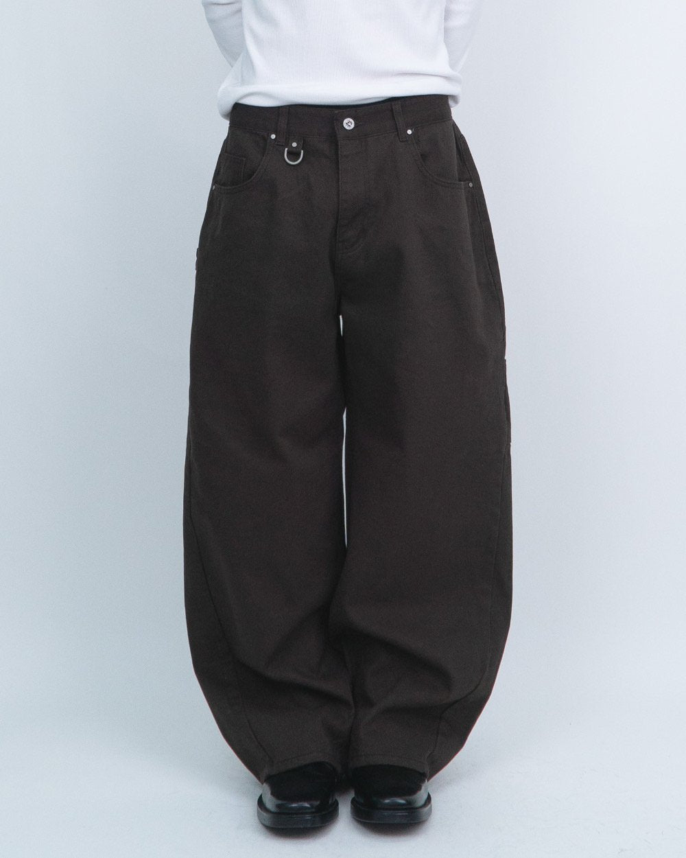 MAGNOLIA D-Ring Curved Balloon Fatigue Pants(GRAY,BEIGE,CAMEL,BROWN) 商品画像3/18